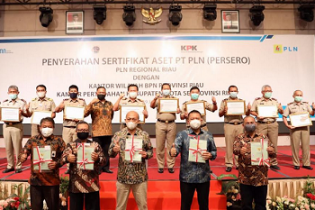 KPK dan PLN Lakukan Pengamanan Aset Rp100 Miliar di Riau