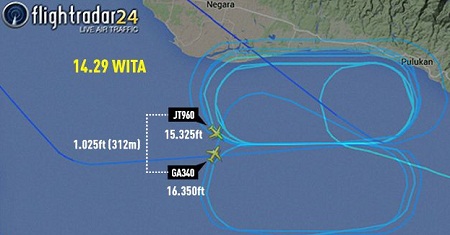 Ini Dia Detik-detik Pesawat Garuda dan Lion Air 'Nyaris Tabrakan' di Langit Bali
