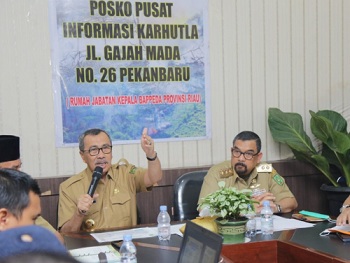 Hari Ini, Gubri Syamsuar Tetapkan Keadaan Darurat Pencemaran Udara di Riau