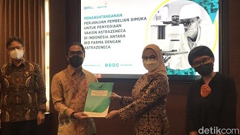 Indonesia Resmi Beli 50 Juta Dosis Vaksin COVID-19 AstraZeneca
