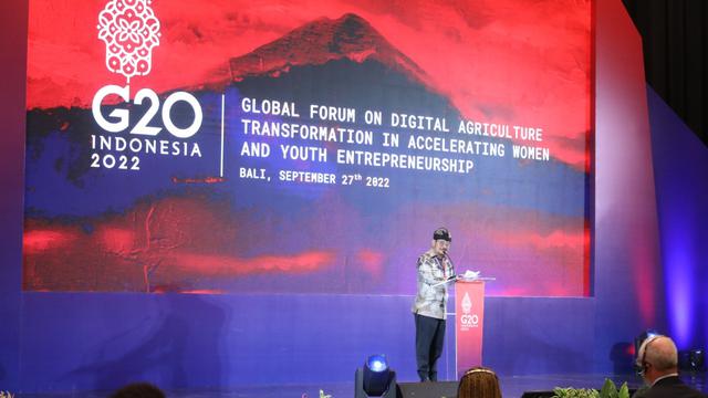 Mentan Syahrul Ajak Dunia Implementasikan Pertanian Digital di Global AMM G20
